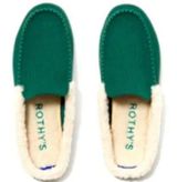 Rothy's The Scuff Slipper Slip On Merino Wool Sherpa Comfort Green 11M NWOT Photo 0