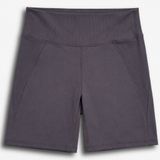 LegEnd Active‎ Womens High Waisted Ribbed Biker Shorts Purple XL 7 Inch Inseam Photo 0