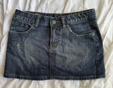 Denim Vintage Y2K Mini Skirt Photo 0