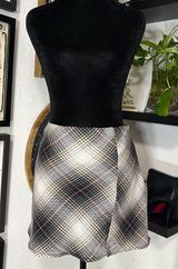 Forever 21 Black, White, & Pink Plaid Mini Skirt Size Large Photo 0