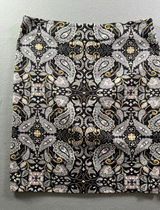 Loft Womens 12 (32x22) Pencil Skirt Textured Twill Old Money Preppy‎ Paisley Photo 0