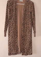 Abercrombie & fitch leopard print long cardigan sweater XS Photo 0