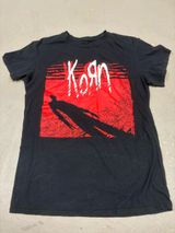 Korn Shadow Silhouette Graphic T-Shirt Black Size Womens Small Altwear Grunge Photo 0