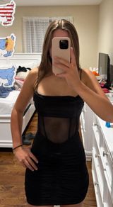 Lucy in the Sky Mini Dress Black Photo 0