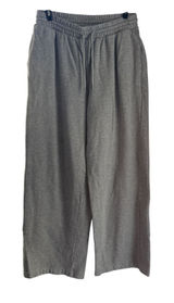 Old Navy SoComfy Wide‎ Leg Sweatpants Heather Gray Fleece High Rise Small Photo 0