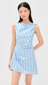 STAUD Callie Mini Dress Color: Ventura St SIZE 8 Photo 0
