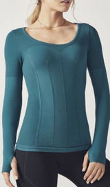 Fabletics teal Delta seamless workout sporty shirt Photo 0