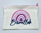 Bismillah Canvas Zipper Pencil Bag Makeup Bag Pouch‎ Bag Handmade NWT Photo 0