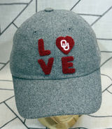 Top of the World Hat Womens OS‎ Grey Oklahoma Sooners OU Love Wool Blend Cap Photo 0