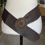 Chico’s Vintage Bead And Wood Buckle Waist Belt 40” Photo 0