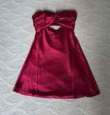 Princess Polly Wine Red Mini Dress Photo 0