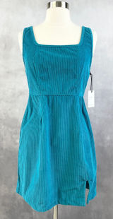 Japna Womens Corduroy Mini Dress Medium Pinafore Y2K‎ Cottage Indie Preppy Twee Photo 0