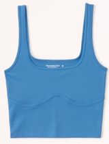 Abercrombie Seamless Fabric Corset Square Neck Tank Photo 0