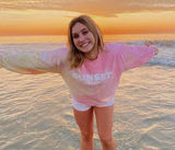 Olivelynn Tie-Dye Sunset Chasin Crewneck sweatshirt Photo 0