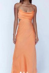 Princess polly orange midi dress Photo 0