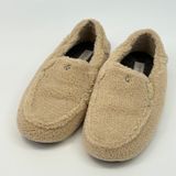 OluKai Nohea Heu Slipper Women Size 7 Tan Beige Sherpa Moccasin 20459 Cozy Photo 0
