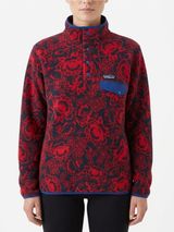 Patagonia Synchilla Snap-T Fleece Women M Barceloneta Red Floral FA15 Photo 0