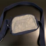 Lands End Navy and White Crossbody Bag Photo 0
