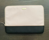 kate spade Two-Tone Pink and Black Laptop Sleeve with Gold Logo Photo 0