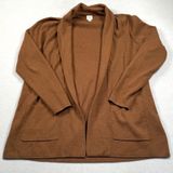 J Crew Chelsea Sweater Blazer Womens Large Brown Cardigan Cotton BA866 Photo 0