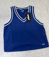 Prince Womens Fashion V Tank Navy Blue Athletic Tennis Top UPF 50+ Medium NEW Photo 0