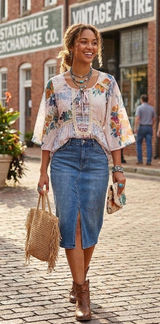 New Direction Boho Floral Sheer Blouse Medium Swiss Dot Lace Peasant Top Photo 0