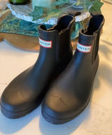 Hunter Women’s Original Chelsea Black Boots Sz 8 Insulated Rubber Photo 0