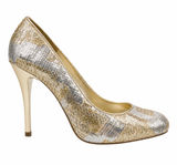 Aldo Glicken Sequins Glitter Pumps Metallic Gold Silver Size 39 Photo 0