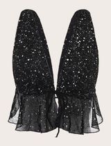 Sparkly Black Crop Top Photo 0