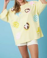 sequin easter shirt Yellow Photo 0