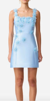 Elliatt Mini Dress Blue Photo 0