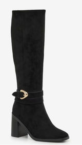 DV Dolce Vita Women's Finnian Black Knee High Block Heel Boots Size 7 Wide calf Photo 0