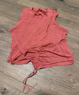 lululemon athletica Coral Pink Sleeveless Drawstring Tank Photo 0