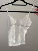 White lace tank top Photo 0