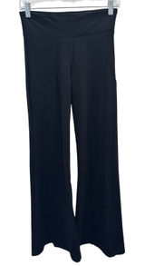 Betabrand‎ Black Mid-Rise Flare Pull-On Ponte Dress Yoga Pants XS Petite Career Photo 0