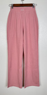 Comfrt Waffle Knit Lounge Pants Pink Wide Leg High Waisted XXS Loungewear Photo 0