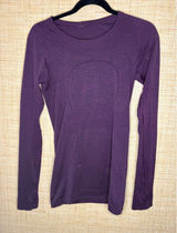 Lululemon Swiftly Tech Long Sleeve 2.0 Purple Heather Athletic Shirt Size 6 Photo 0