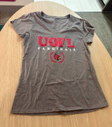 Louisville Cardinals T Shirt Large Grey Short Sleeve Captivating V Neck Crew Photo 0