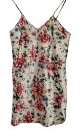 Vintage Private Luxuries Floral Slip‎ Dress Satin Romantic Lingerie Summer Sz S Photo 0