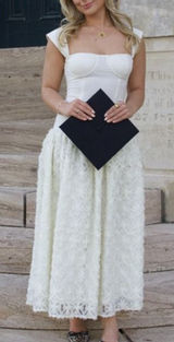 Corset Lace Skirt Midi Dress Photo 0