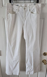 Gap 1969 Long & Lean White Sexy Bootcut Jeans Size 12 / 31x32 Y2K Mid Rise Denim Photo 0