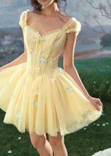 NEW LaceMade Flower Archer Corset Dress Size L Photo 0