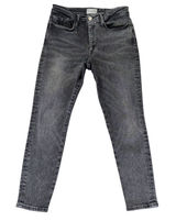 FRAME‎ Le One Skinny Jeans Hughes Washed Black High Rise Stretch LOSKC631 Size 2 Photo 0