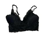 Pink By Victorias Secret Lace Bralette Size Small Black Color Stretch Photo 0