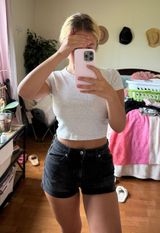 Black Jean Shorts Photo 0