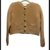 Gemma‎ + Jane tan cardigan knit size m with buttons cotton blend Photo 0