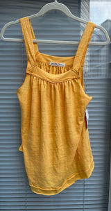 Free People We The Free Poppy Gold Tank Top XS NWT Boho Photo 0