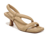 Vince Coline Leather Sandals Women's 9 Yellow Blonde Square Toe Kitten Heel Photo 0