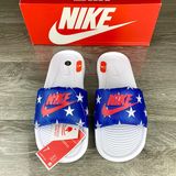Red White Blue Patriotic USA Nike Star Print Slides,Mens 7, Womens 8.5 Photo 0