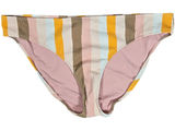 Aerie Ribbed Stripe Bikini Bottoms Ivory Gold Neutral Tan Size XXL‎ Photo 0